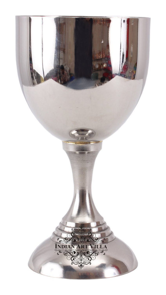 Steel Wine Glass Goblet Cup Serving Drinking Wine Whisky Wine Glasses Indian Art Villa