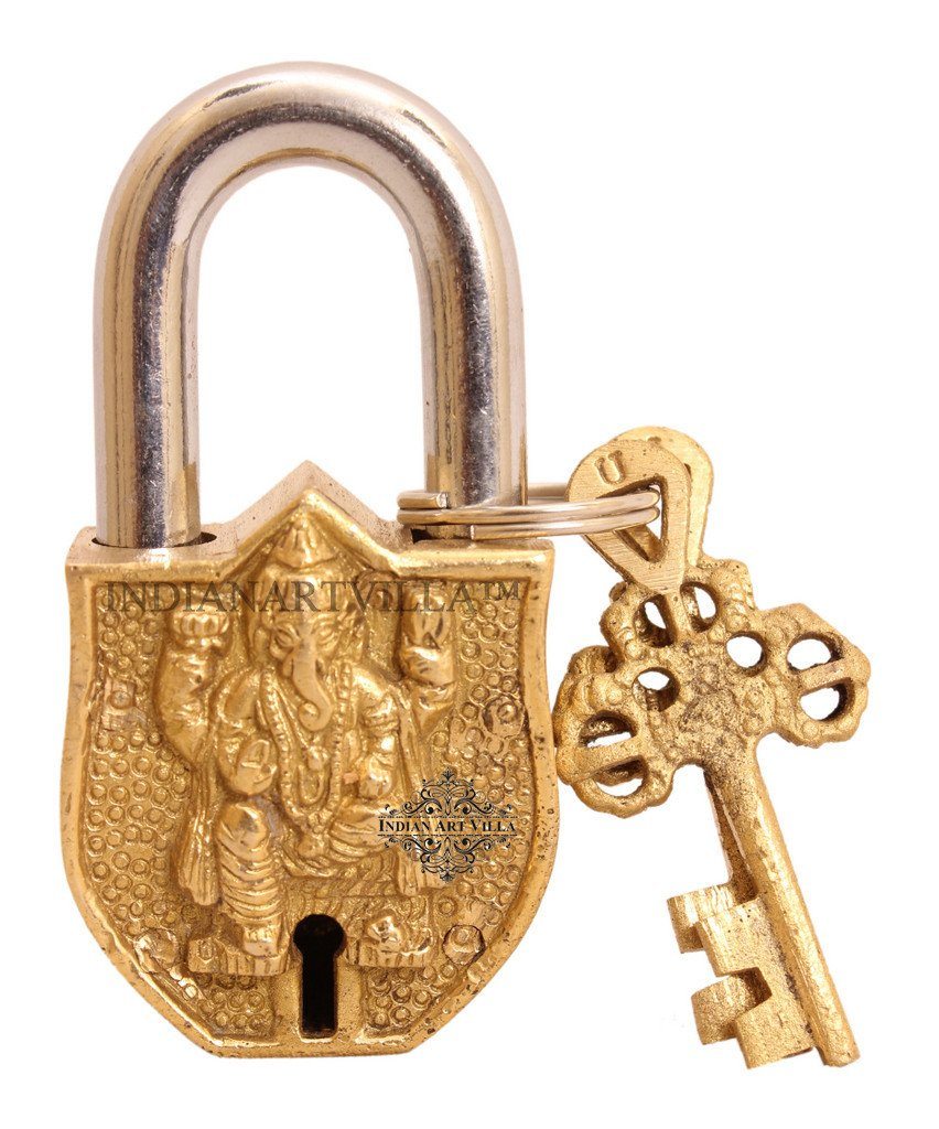 Vintage Style Antique Ganesh Ji Lock