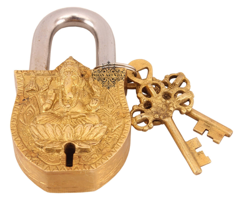 Vintage Style Lord Ganesha Brass Security Lock